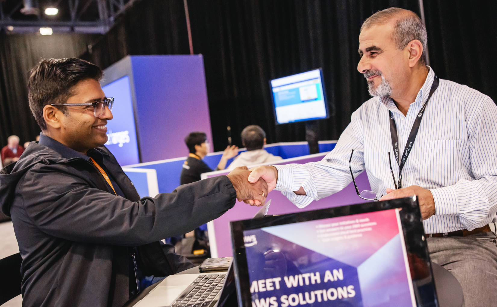 Meet with peers and AWS Partners