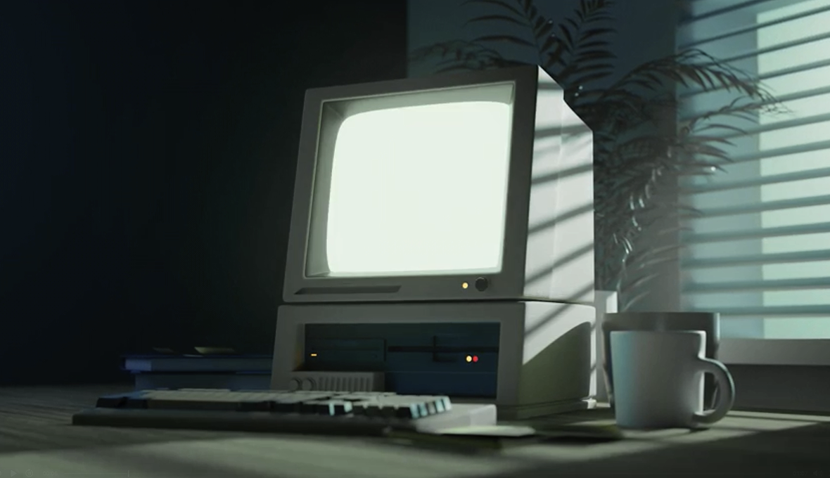 Eerie old decktop pc