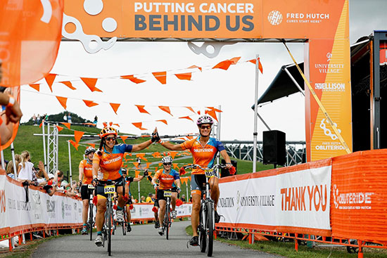 The finish line of the obliteride